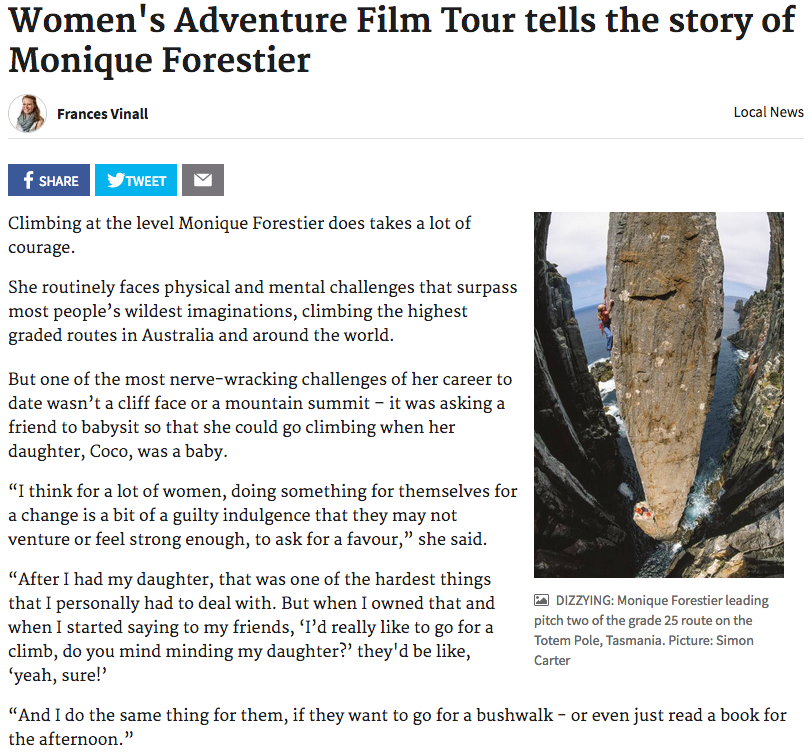 Women’s Adventure Film Tour tells the story of Monique Forestier