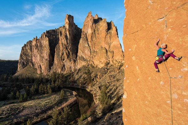 Monique Forestier, To Bolt or Not to Be (14a), Smith Rock, Oregon, USA.
